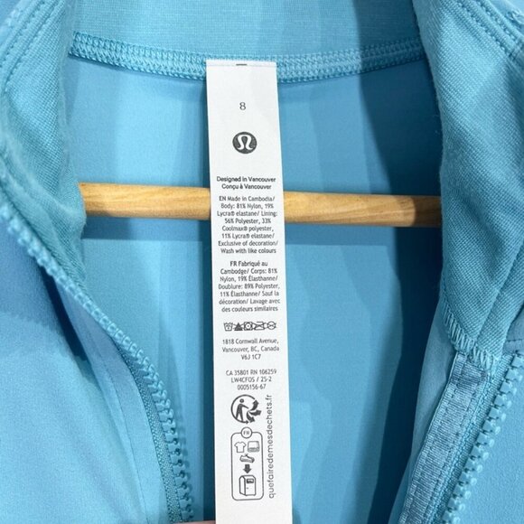 Lululemon NWT Define Jacket *Nulu Washed Blue - Picture 8 of 9